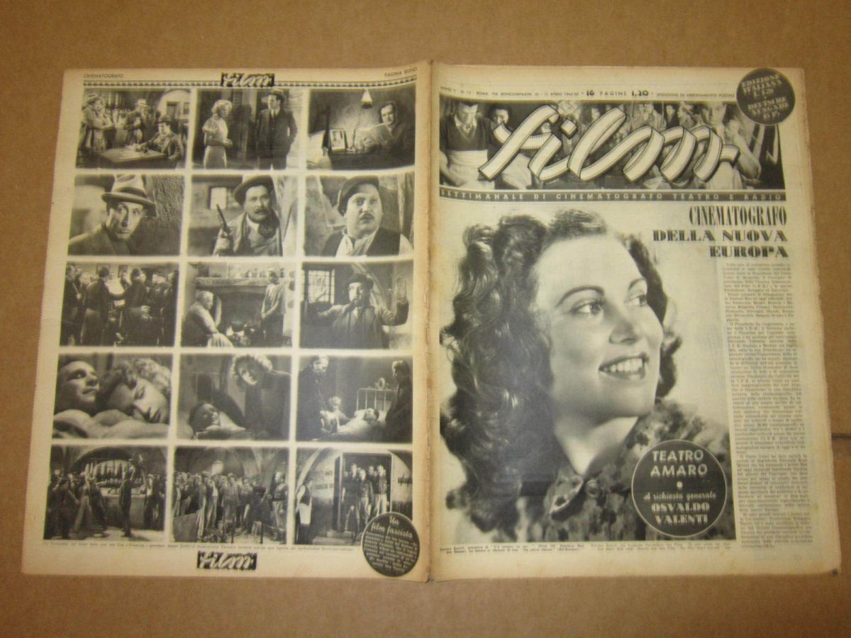 FILM (1938-50) magazine side cover Issue 15 11 April 1942