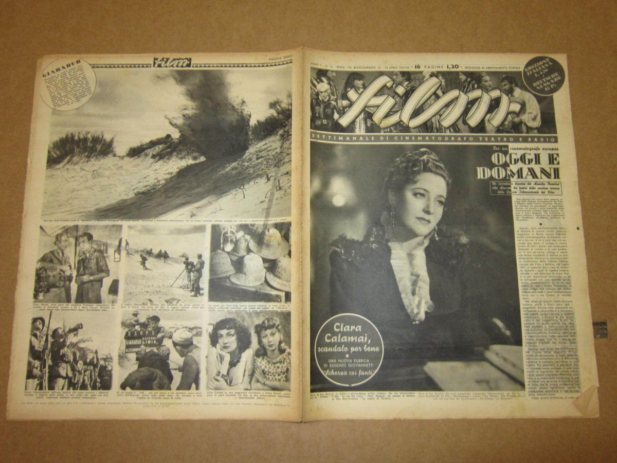 FILM (1938-50) magazine side cover Issue 16 18 April 1942