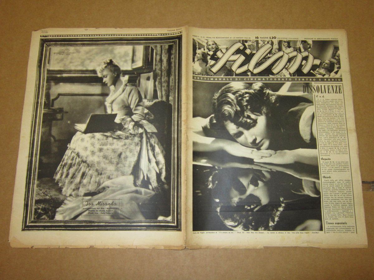 FILM (1938-50) magazine side cover Issue 21 23 May 1942