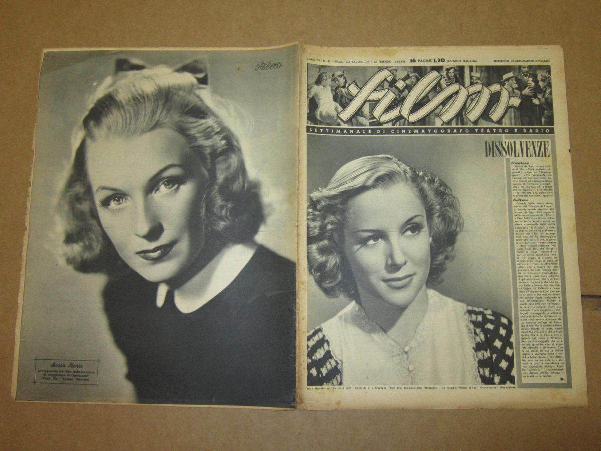 FILM (1938-50) magazine side cover Issue 8 20 February 1943