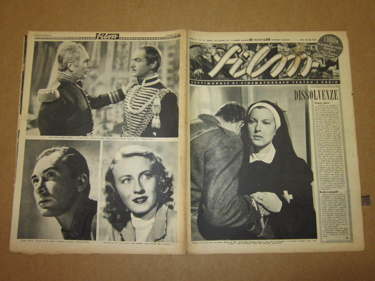 FILM (1938-50) magazine side cover Issue 10 6 March 1943