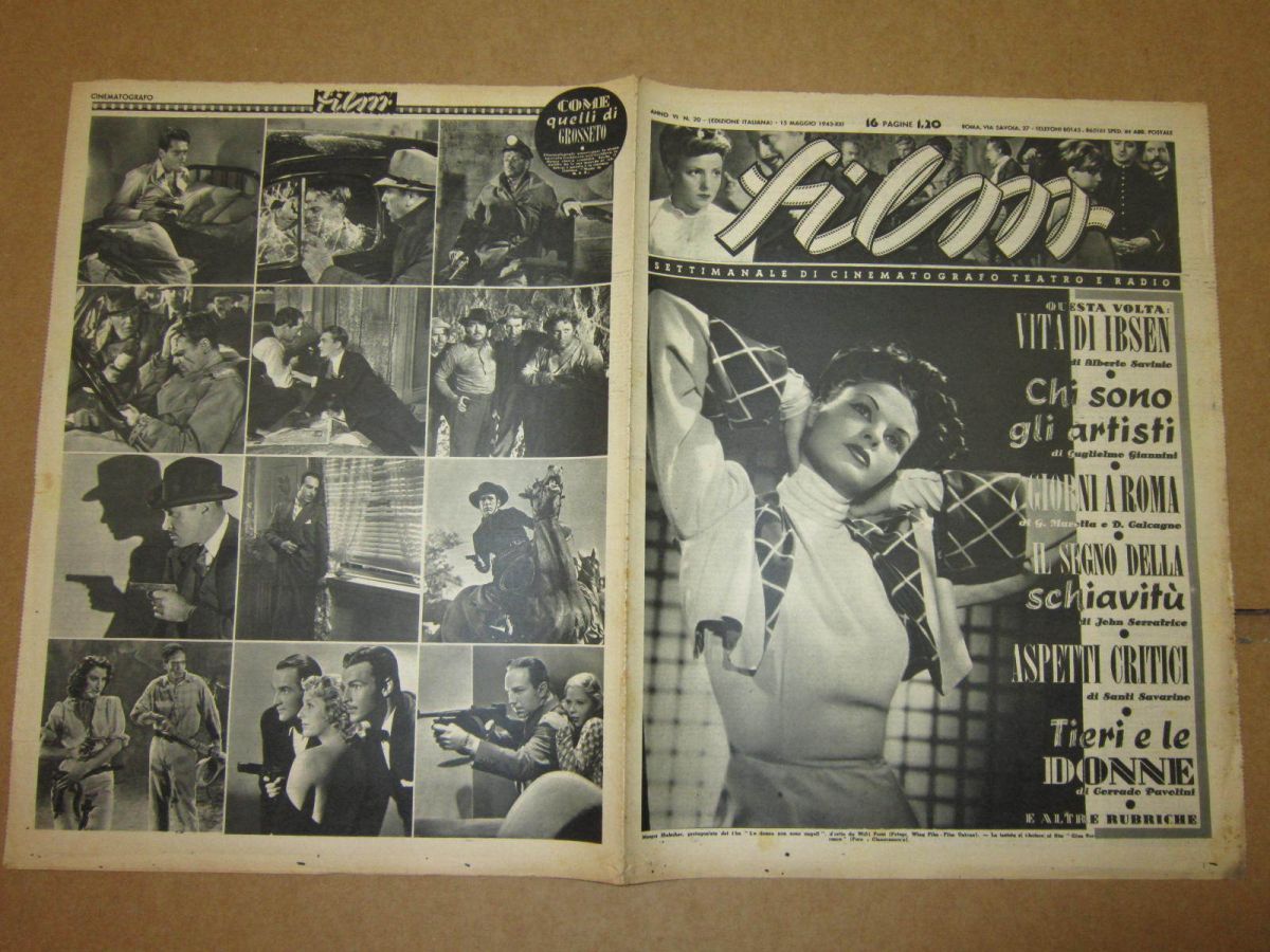 FILM (1938-50) magazine side cover Issue 20 15 May 1943