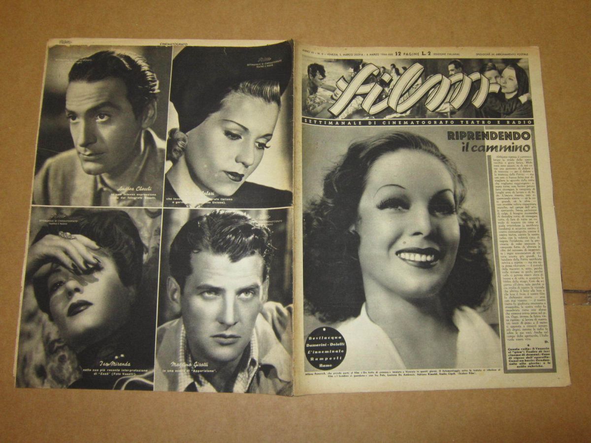 FILM (1938-50) magazine side cover Issue 6 4 March 1944