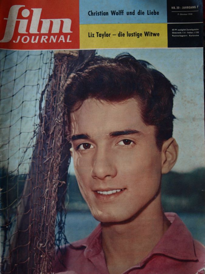 FILM JOURNAL (De) magazine side cover Issue 20 7 October 1958