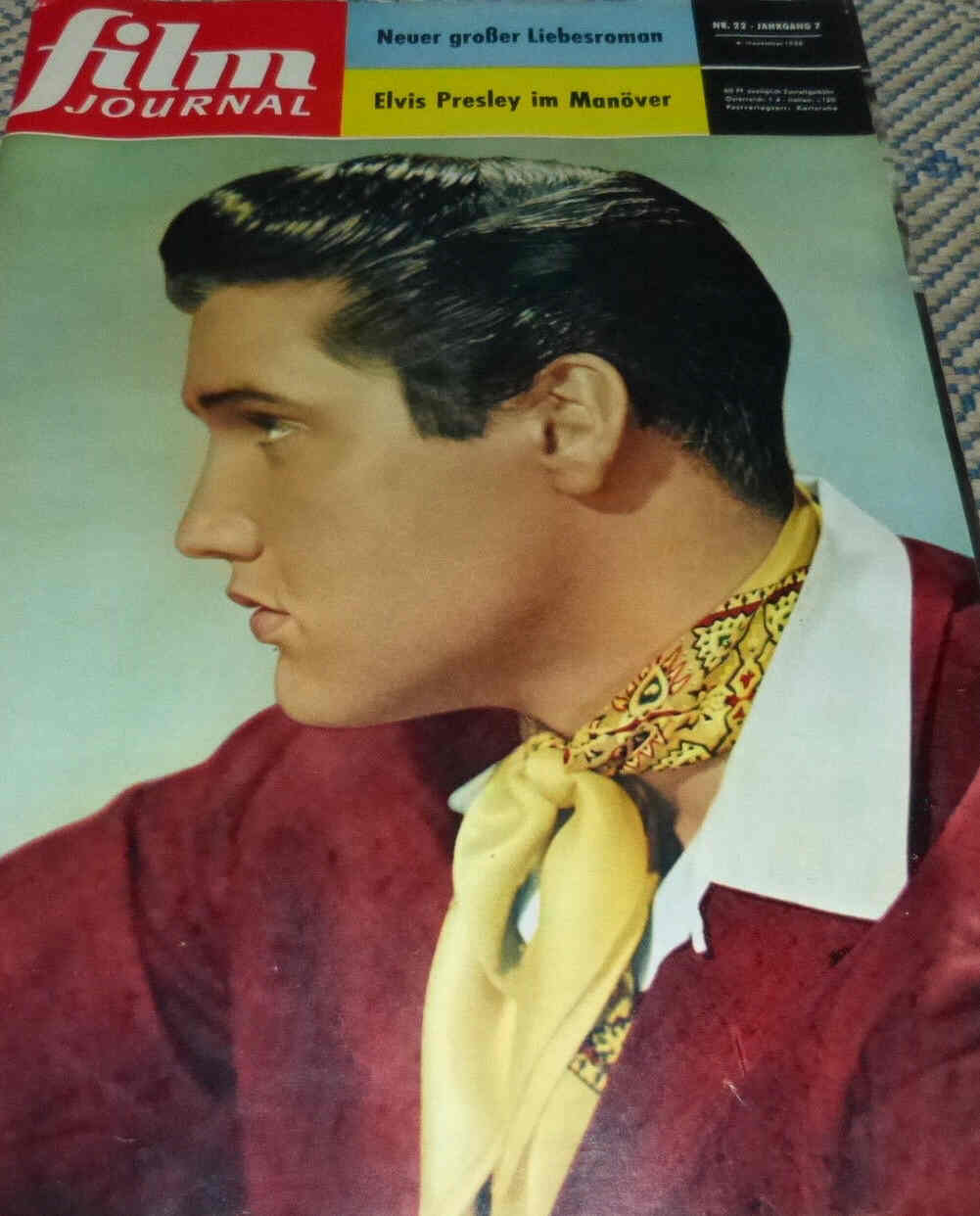 FILM JOURNAL (De) magazine side cover Issue 22 4 November 1958