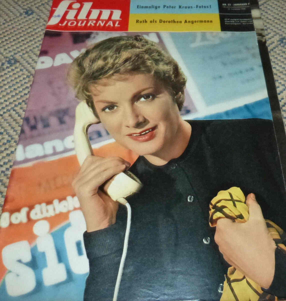 FILM JOURNAL (De) magazine side cover Issue 23 November 1958