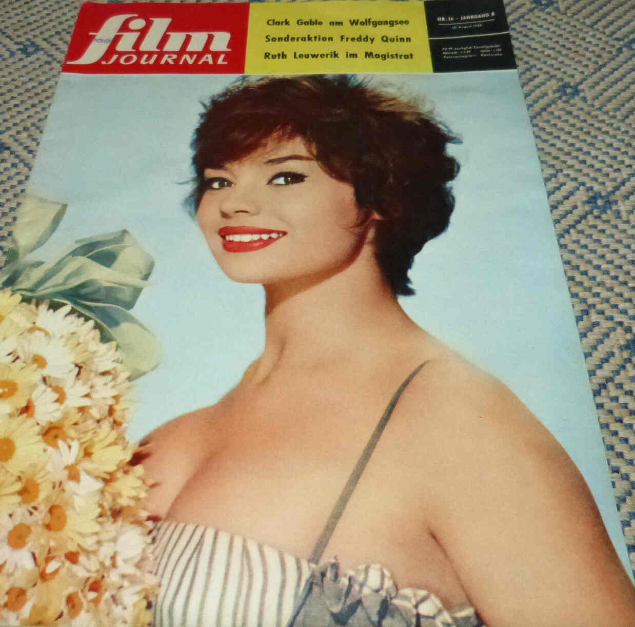FILM JOURNAL (De) magazine side cover Issue 16 10 August 1959