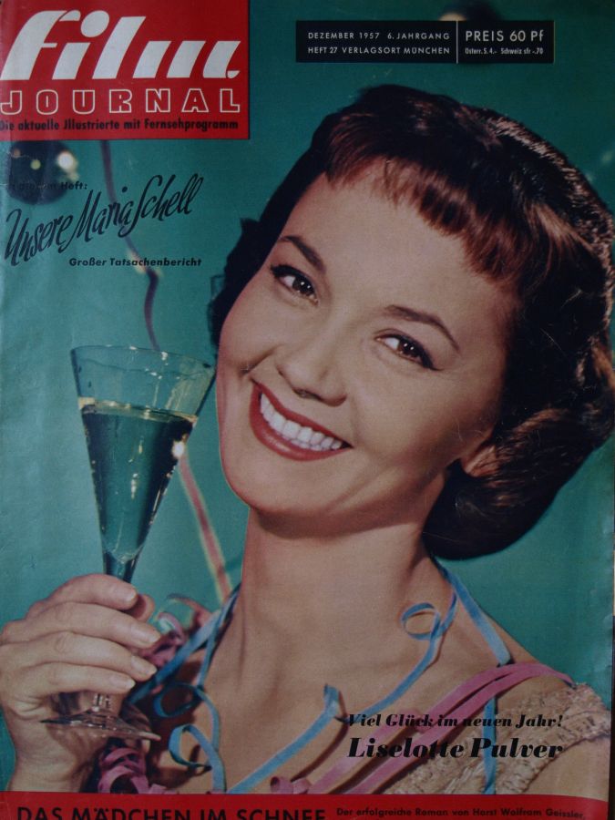 FILM JOURNAL (De) magazine side cover Issue 27 December 1957