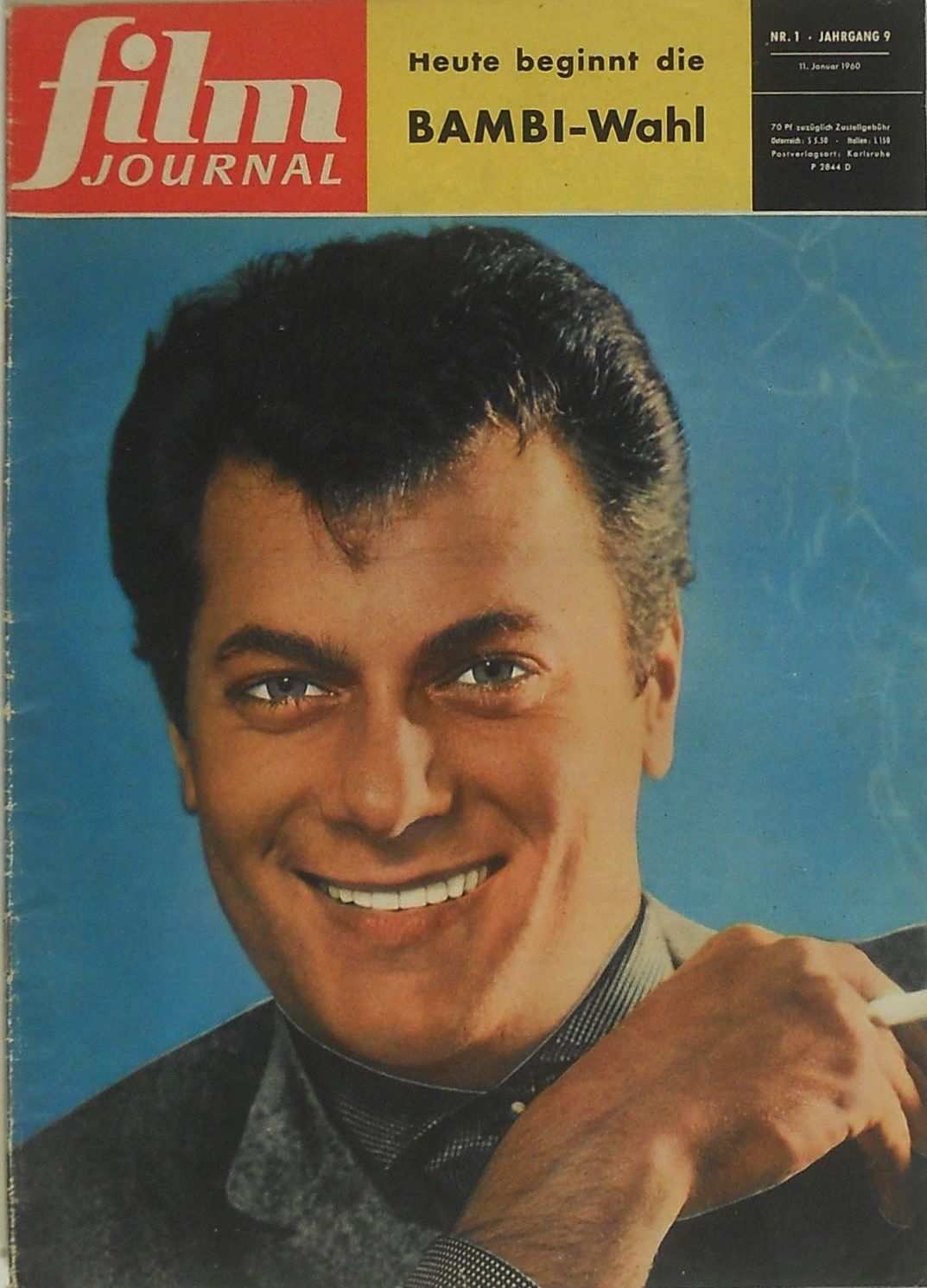 FILM JOURNAL (De) magazine side cover Issue 1 11 January 1960
