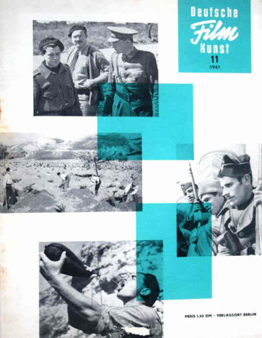 DEUTSCHE FILMKUNST magazine side cover Issue 11   1961