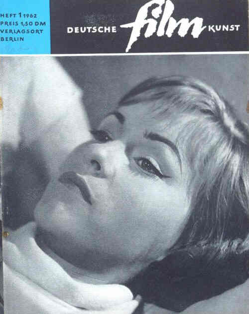 DEUTSCHE FILMKUNST magazine side cover Issue 1   1962