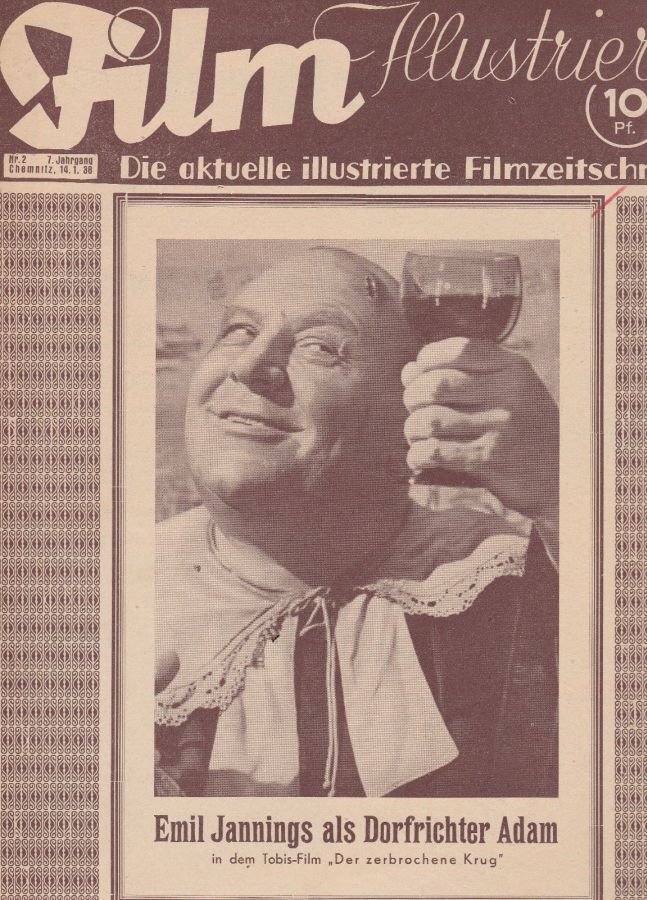 FILM ILLUSTRIERTE (1929-43) magazine side cover Issue 2 14 January 1938