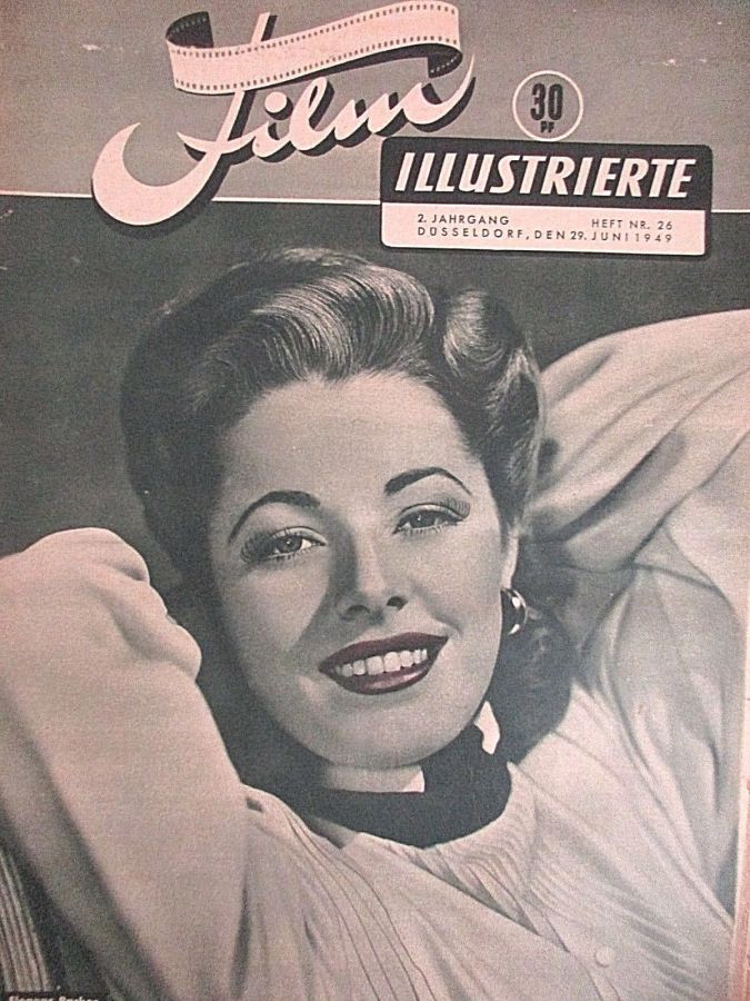 DEUTSCHE FILM ILLUSTRIERTE magazine side cover Issue 26 29 June 1949