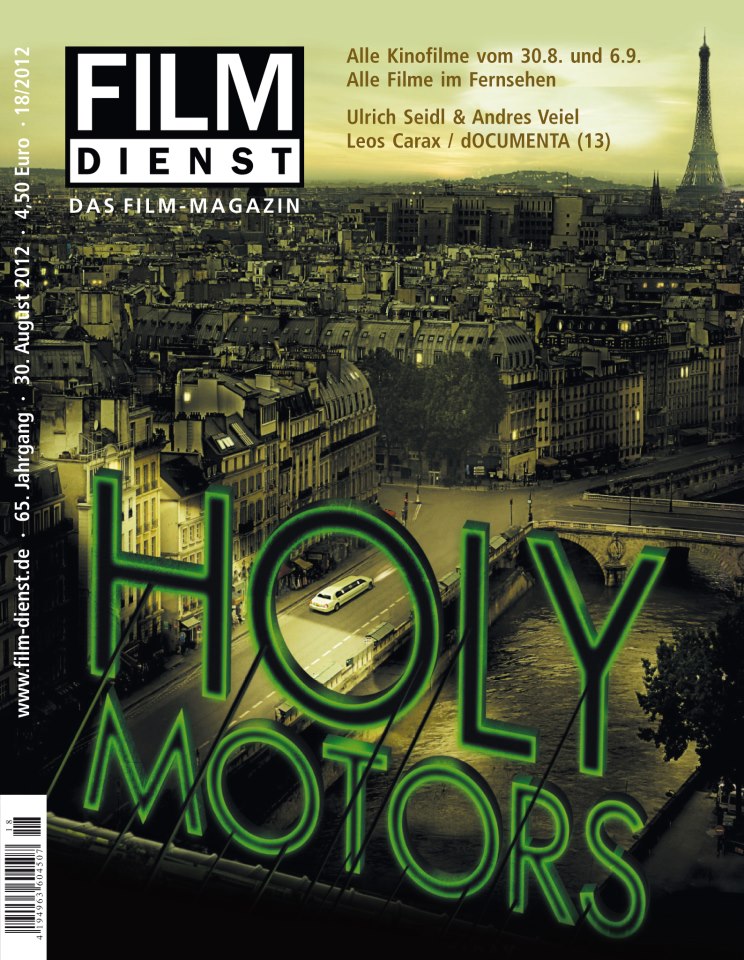 FILM DIENST magazine side cover Issue 18 30 August 2012