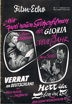 FILM-ECHO FILMWOCHE magazine side cover Issue 1 1 January 1955