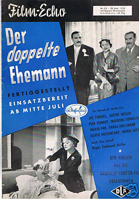 FILM-ECHO FILMWOCHE magazine side cover Issue 22  1955