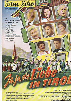 FILM-ECHO FILMWOCHE magazine side cover Issue 77  1955