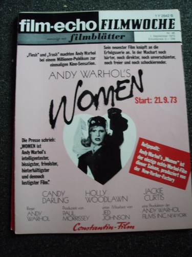 FILM-ECHO FILMWOCHE magazine side cover Issue 48 1 September 1973