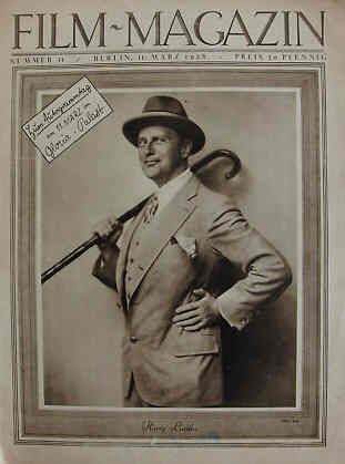 FILM-MAGAZIN magazine side cover Issue 11 11 March 1928