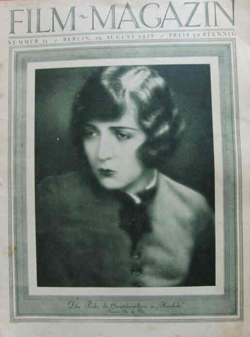FILM-MAGAZIN magazine side cover Issue 34 19 August 1928