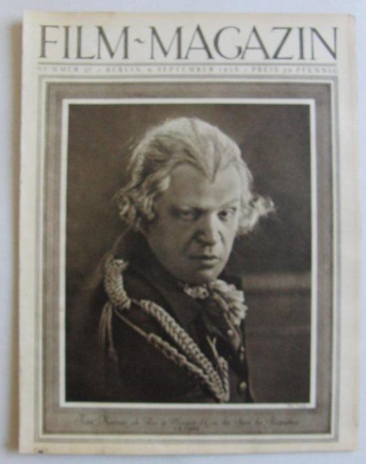 FILM-MAGAZIN magazine side cover Issue 37 9 September 1928