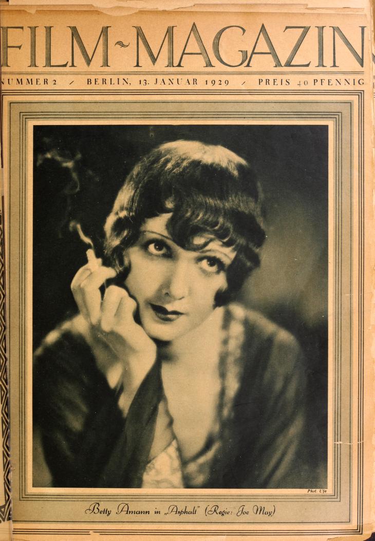 FILM-MAGAZIN magazine side cover Issue 2 13 January 1929