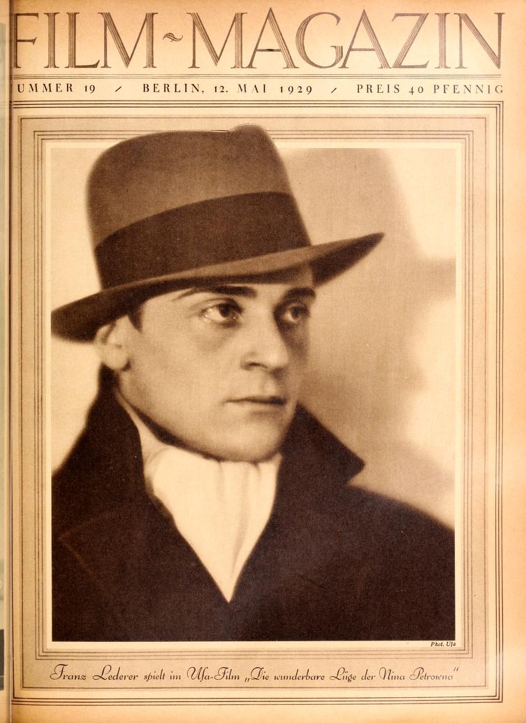 FILM-MAGAZIN magazine side cover Issue 19 12 May 1929