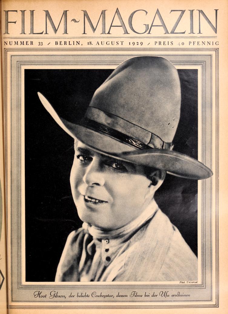 FILM-MAGAZIN magazine side cover Issue 33 18 August 1929