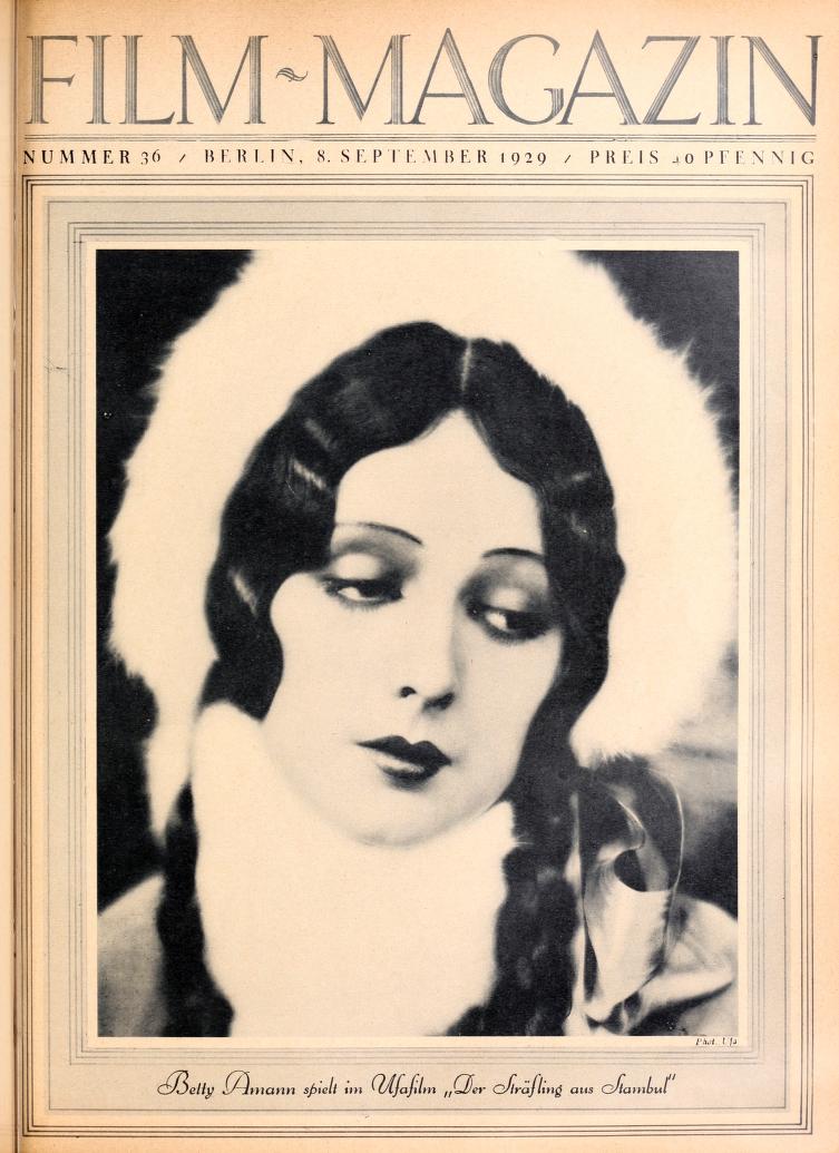 FILM-MAGAZIN magazine side cover Issue 36 8 September 1929