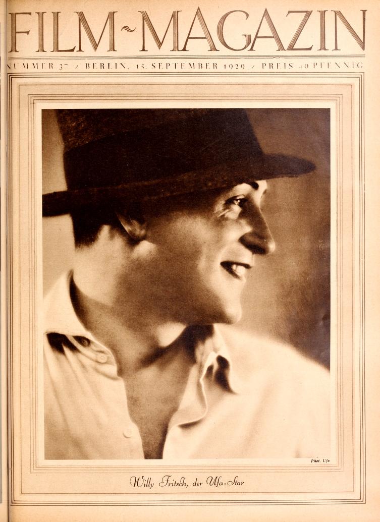 FILM-MAGAZIN magazine side cover Issue 37 15 September 1929