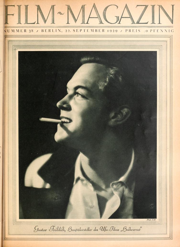 FILM-MAGAZIN magazine side cover Issue 38 22 September 1929