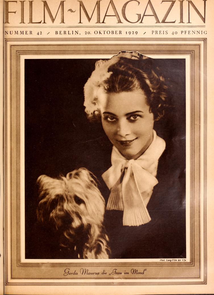 FILM-MAGAZIN magazine side cover Issue 42 20 October 1929