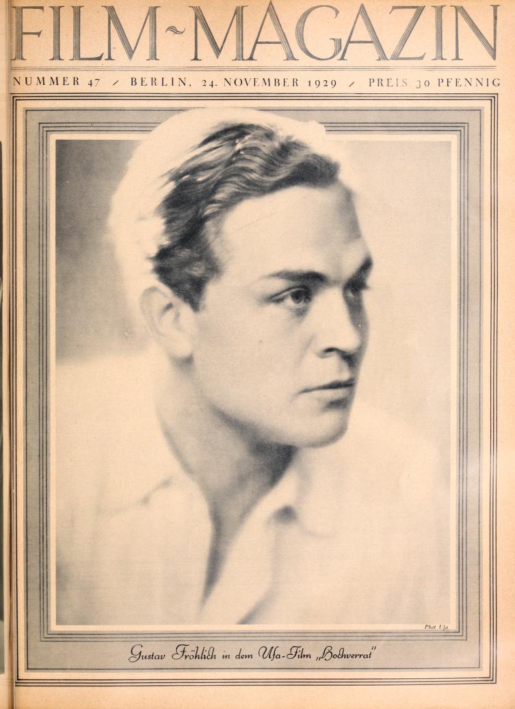 FILM-MAGAZIN magazine side cover Issue 47 24 November 1929