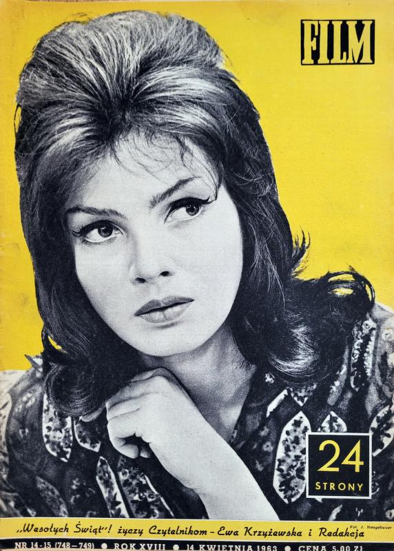 FILM (Po) magazine side cover Issue 14-15 7 April 1963