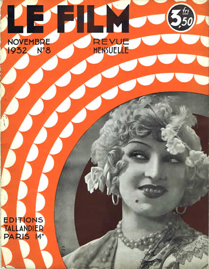 FILM | LE (30s Fr) magazine side cover Issue 8 November 1932
