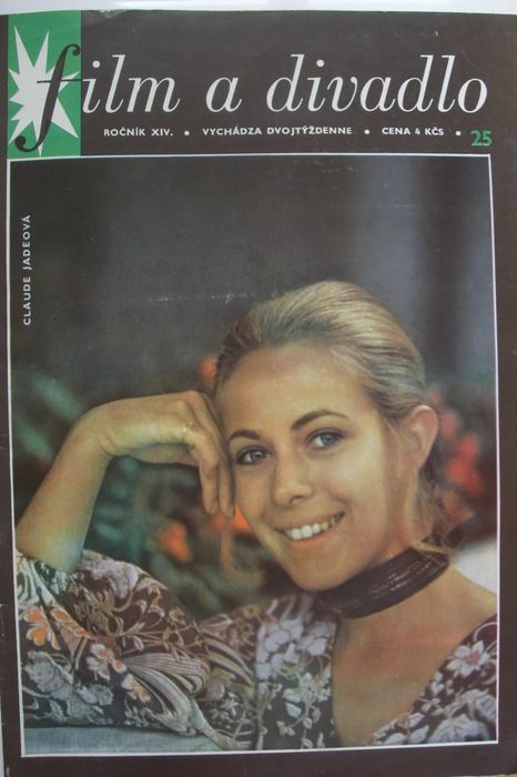 FILM A DIVADLO magazine side cover Issue 25 November 1970
