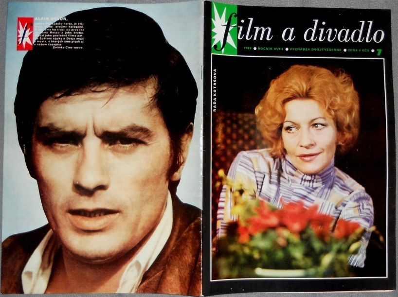 FILM A DIVADLO magazine side cover Issue 7  1974