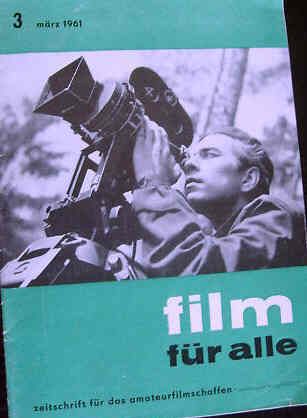 FILM FUR ALLE magazine side cover March 1961