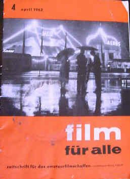 FILM FUR ALLE magazine side cover April 1962