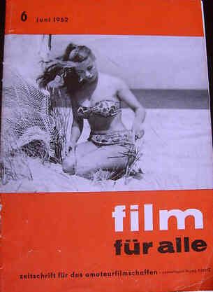 FILM FUR ALLE magazine side cover June 1962