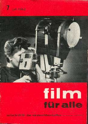 FILM FUR ALLE magazine side cover July 1962