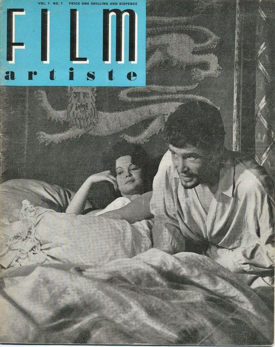 FILM ARTISTE magazine side cover Issue 1  Vol 1 # 1  1964