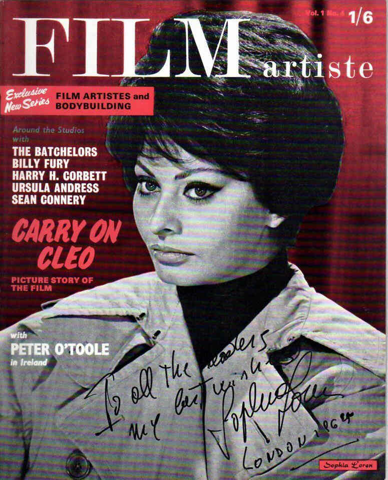 FILM ARTISTE magazine side cover Issue 4  Vol 1 # 4  1964