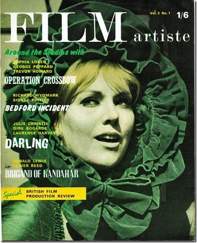 FILM ARTISTE magazine side cover Issue 5  Vol 2 # 1  1965
