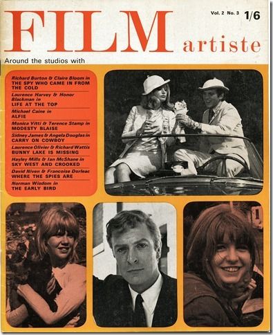 FILM ARTISTE magazine side cover Issue 7  Vol 2 # 3  1966