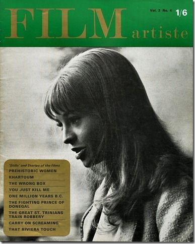 FILM ARTISTE magazine side cover Issue 8  Vol 2 # 4  1966