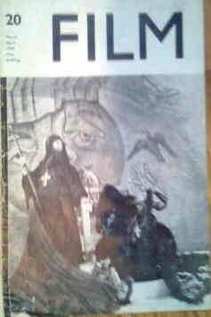 FILM (BFFS) magazine side cover Issue 20 March 1959