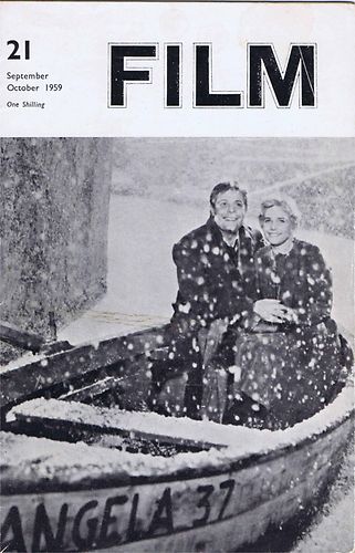 FILM (BFFS) magazine side cover Issue 21 September 1959