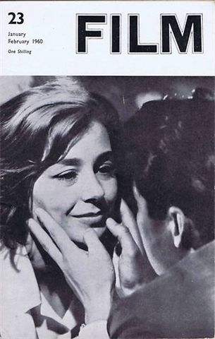 FILM (BFFS) magazine side cover Issue 23 January 1960