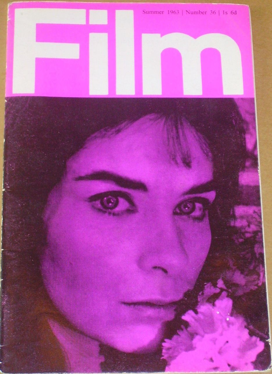 FILM (BFFS) magazine side cover Issue 36 June 1963